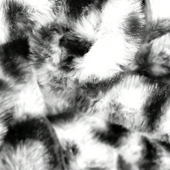 Plus Vegan Fur Leopard Print Open Front Jacket Coat - Picture 8 of 10